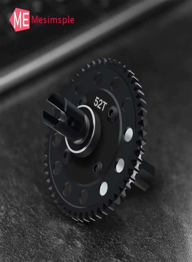 Mesimsple Reduce Speed 52T Center Differential Diff Gear for Arrma 1/7 Felony Infraction Fireteam Mojave 6s 1/8 Typhon Outcast Kraton Notorious 6s blx Series Upgrades Part Silver - Image 4